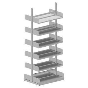 Variabo Freiarmregal, Grundfeld, doppelseitig, 300 mm Fachtiefe, 1000 x 2500 mm Variabo Freiarmregal, Grundfeld, doppelseitig, 300 mm Fachtiefe, 1000 x 2500 mm