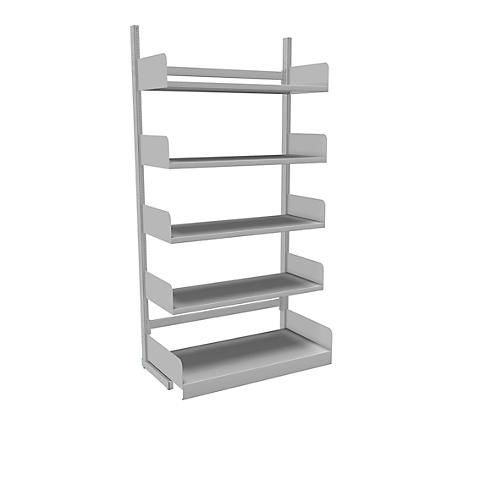 Variabo Freiarmregal, Grundfeld, einseitig, 400 mm Fachbodentiefe, 1000x2000 mm