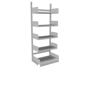 Variabo Freiarmregal, Grundfeld, einseitig, 400 mm Fachbodentiefe, 750 x 2000 mm Variabo Freiarmregal, Grundfeld, einseitig, 400 mm Fachbodentiefe, 750 x 2000 mm