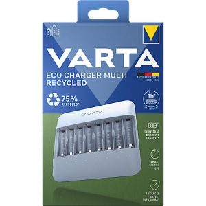 VARTA Batterie-Ladegerät Eco Charger Multi Recycled Box, für NiMH-Akkus, inkl. USB-Typ-C Ladekabel VARTA Batterie-Ladegerät Eco Charger Multi Recycled Box, für NiMH-Akkus, inkl. USB-Typ-C Ladekabel