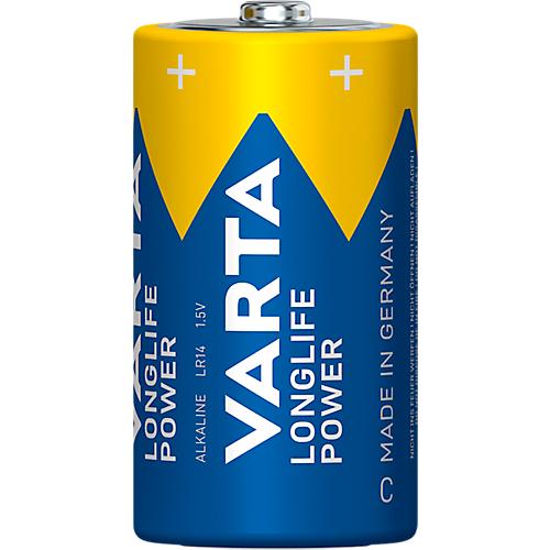 VARTA Batterien Longlife Power, Spannung 1,5 V, besonders langlebig, Baby C, 2 Stück