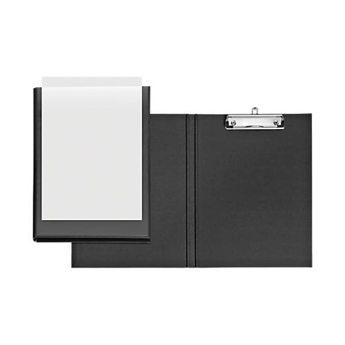 VELOFLEX® Klemmmappe, DIN A4, Kunststoff, mit Hängeöse, mit Einstecktasche, schwarz