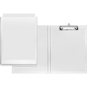 VELOFLEX® Klemmmappe, DIN A4, Kunststoff, mit Hängeöse, mit Einstecktasche, weiß VELOFLEX® Klemmmappe, DIN A4, Kunststoff, mit Hängeöse, mit Einstecktasche, weiß