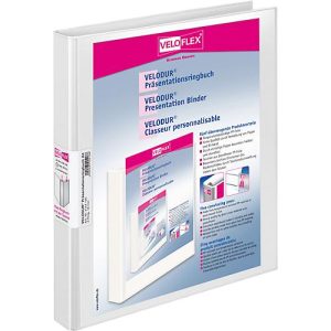 VELOFLEX Präsentationsringbuch VELODUR, DIN A4, 4-Ring-Mechanik, Rückenbreite 20 mm VELOFLEX Präsentationsringbuch VELODUR, DIN A4, 4-Ring-Mechanik, Rückenbreite 20 mm