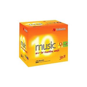 Verbatim Live It! – 10 x CD-R (80 Min) 16x – Jewel Case (Schachtel) Verbatim Live It! – 10 x CD-R (80 Min) 16x – Jewel Case (Schachtel)