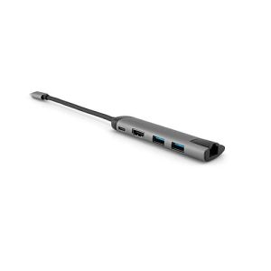 Verbatim USB-C™ Multiport-Hub, USB-C, 3x USB 3.0, HDMI, Gigabit Ethernet, Kabellänge 15 cm Verbatim USB-C™ Multiport-Hub, USB-C, 3x USB 3.0, HDMI, Gigabit Ethernet, Kabellänge 15 cm