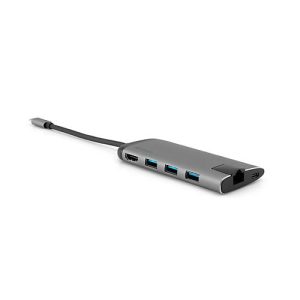 Verbatim USB-C™ Multiport-Hub, USB-C, 3x USB 3.0, HDMI, Gigabit Ethernet, SD/microSD, Kabellänge 15 cm Verbatim USB-C™ Multiport-Hub, USB-C, 3x USB 3.0, HDMI, Gigabit Ethernet, SD/microSD, Kabellänge 15 cm