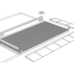 Verbindungselement für asecos Bodenelemente mit B 2900 x H 78 mm, Stahl verzinkt, B 2820 x T 45 mm Verbindungselement für asecos Bodenelemente mit B 2900 x H 78 mm, Stahl verzinkt, B 2820 x T 45 mm