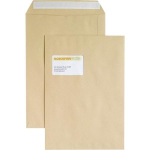 Versandtaschen Eurokuvert, DIN C4, mit Fenster, haftklebend, 100 g/m², 250 Stück, Papier, braun Versandtaschen Eurokuvert, DIN C4, mit Fenster, haftklebend, 100 g/m², 250 Stück, Papier, braun