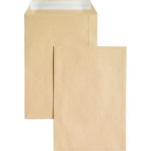 Versandtaschen Eurokuvert, DIN C5, ohne Fenster, haftklebend, 90 g/m², 500 Stück, Papier, braun Versandtaschen Eurokuvert, DIN C5, ohne Fenster, haftklebend, 90 g/m², 500 Stück, Papier, braun