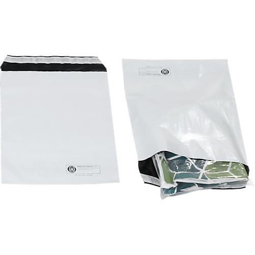 Versandtüten, DHL-konform, 245 x 320 mm, 1-fach Festverschluss & 50 mm Klappe, reißfest, blickdicht, Blauer Engel, PCR coex Folie, 500 Stück