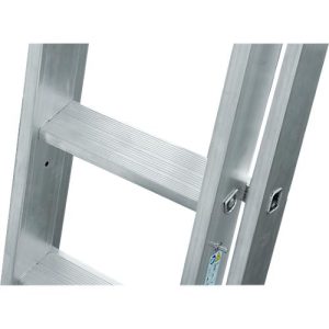 Vielzweckleiter Krause, 3-teilig, Stufen T 80 mm & Sprossen T 30 mm, Quertraverse, TRBS 2121-2, mit 3 x 12 Sprossen, Alu Vielzweckleiter Krause, 3-teilig, Stufen T 80 mm & Sprossen T 30 mm, Quertraverse, TRBS 2121-2, mit 3 x 12 Sprossen, Alu