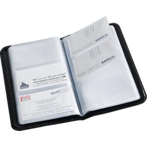 Visitenkartenbuch, für 120 Visitenkarten, schwarz Visitenkartenbuch, für 120 Visitenkarten, schwarz