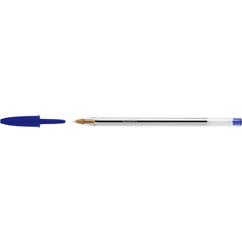 Vorteilspack Kugelschreiber mit Kappe BIC® Cristal® Original, 0,4 mm, blau, 100 Stück