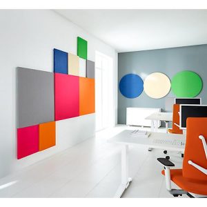 Wandabsorber Kreis, Ø 1000 mm, Polyestervlies in Filzoptik, Elfenbein Wandabsorber Kreis, Ø 1000 mm, Polyestervlies in Filzoptik, Elfenbein