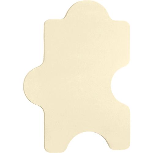 Wandabsorber Puzzle, B 1000 x H 500 mm, Polyestervlies in Filzoptik, Elfenbein