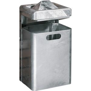 Wandascher-/Abfallkombination, 35 Liter, verzinkt Wandascher-/Abfallkombination, 35 Liter, verzinkt