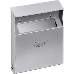 Wandascher mit Schutzdach, silber Wandascher mit Schutzdach, silber