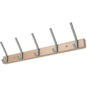 Wandgarderobe, Alu/Buche, 700 mm breit Wandgarderobe, Alu/Buche, 700 mm breit