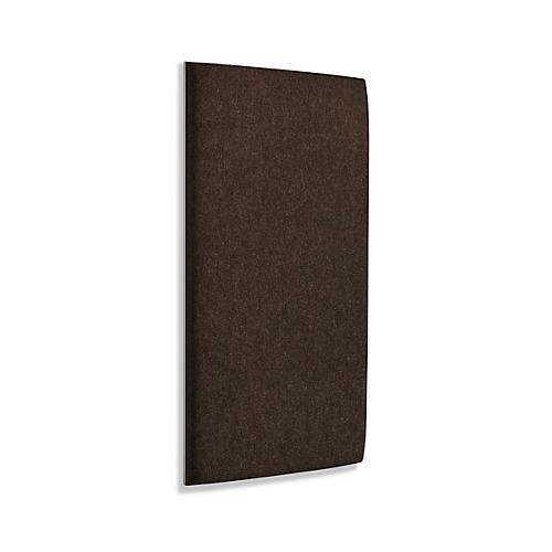 Wandpaneele m. Alurahmen, B 600 x T 1200 x H 60 mm, glatte Oberfläche, dunkelbraun/meliert