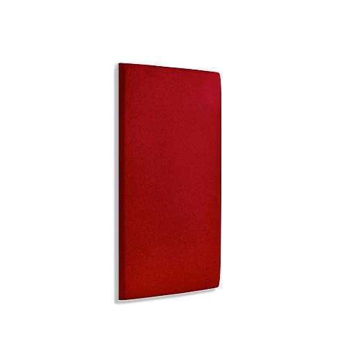 Wandpaneele m. Alurahmen, B 600 x T 1200 x H 60 mm, glatte Oberfläche, feuerrot