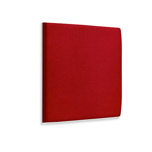 Wandpaneele m. Alurahmen, B 600 x T 600 x H 60 mm, glatte Oberfläche, feuerrot