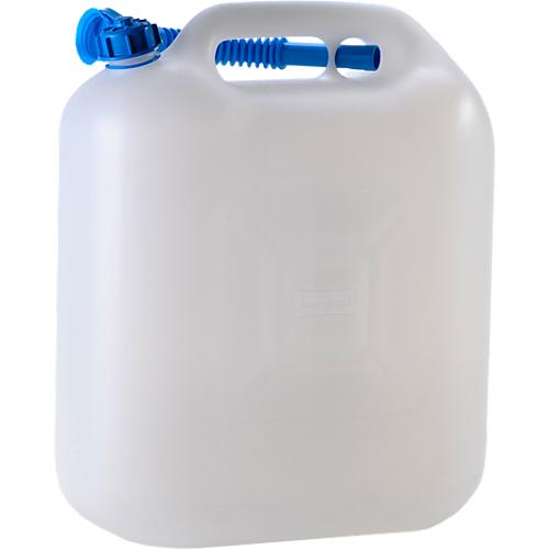 Wasserkanister ECO, mit Rohr, 20 l, natur