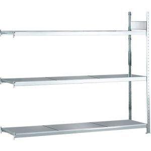 Weitspannregal Anbauregal WS2000 – H2000 x B2250 x T500 mm, 3 Ebenen, Stahl Weitspannregal Anbauregal WS2000 – H2000 x B2250 x T500 mm, 3 Ebenen, Stahl