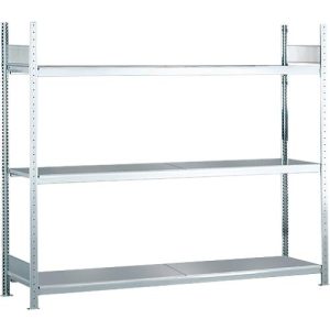 Weitspannregal Grundregal WS2000 – H2000 x B2000 x T400 mm, 3 Ebenen, Stahl Weitspannregal Grundregal WS2000 – H2000 x B2000 x T400 mm, 3 Ebenen, Stahl