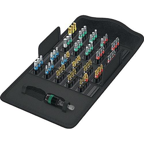 Wera Bit-Set Bit-Safe, Textilbox, 61-teilig, Schlitz/PH/PZD/TX/