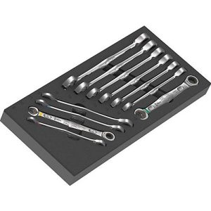 WERA Werkzeugmodul 9730, 11-teilig, mit Schaumstoffeinlage, wasser- und ölabweisend, B 185 x H 55 x T 405 mm WERA Werkzeugmodul 9730, 11-teilig, mit Schaumstoffeinlage, wasser- und ölabweisend, B 185 x H 55 x T 405 mm