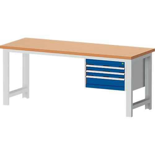Werkbank cubio W-2077/11-2.37, enzianblau