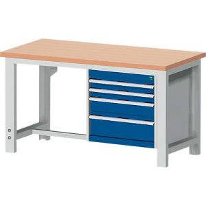 Werkbank W-1577/11-2.8, enzianblau Werkbank W-1577/11-2.8, enzianblau