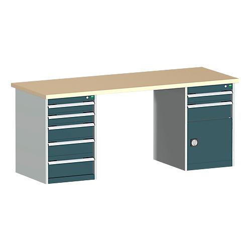 Werkbank W-2078-2.13, anthrazitgrau