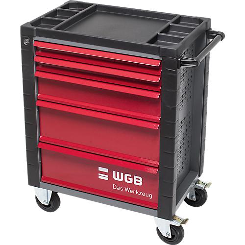 Werkstattwagen, 140 tlg., 7 Schubladen, Stahlblech/ABS, m. Handgriff, verschließbar