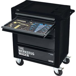 Werkstattwagen, 140 tlg., Stahlblech/ABS, 5 Schubladen, verschließbar, m. Handgriff Werkstattwagen, 140 tlg., Stahlblech/ABS, 5 Schubladen, verschließbar, m. Handgriff