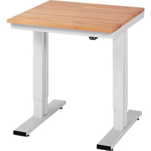 Werktisch Serie adlatus 300, Buche-Massiv-Platte, B 750 x T 800 H x 750 – 1120 mm Werktisch Serie adlatus 300, Buche-Massiv-Platte, B 750 x T 800 H x 750 – 1120 mm