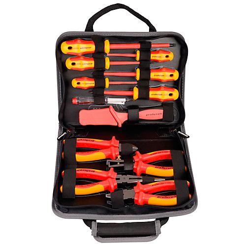 Werkzeugmappe PROJAHN proficraft VDE ELEKTRO, 12-tlg., in ergonom. Stofftragetasche, B295xT230xH65 mm