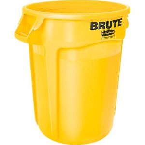 Wertstoffsammler Brute, Polyethylen, rund, 121 l, gelb Wertstoffsammler Brute, Polyethylen, rund, 121 l, gelb