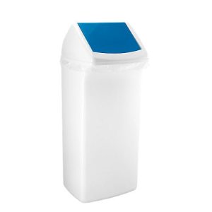 Wertstoffsammler Flip, 40 Liter, mit Deckel, blau Wertstoffsammler Flip, 40 Liter, mit Deckel, blau
