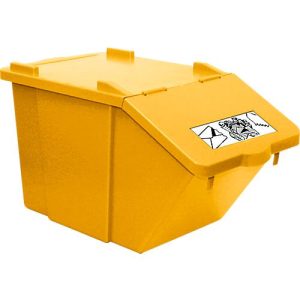 Wertstoffsammler Ökonom, stapelbar, 45 l, gelb Wertstoffsammler Ökonom, stapelbar, 45 l, gelb