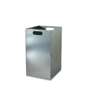 Wertstoffsammler, Volumen 87 l, mit Inneneimer, Stahl verzinkt, B 340 x T 380 x H 900 mm, blau Wertstoffsammler, Volumen 87 l, mit Inneneimer, Stahl verzinkt, B 340 x T 380 x H 900 mm, blau