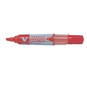 Whiteboardmarker PILOT V-Board Master, nachfüllbar, Tintenstandanzeige, Keilspitze, rot, 1 Stück Whiteboardmarker PILOT V-Board Master, nachfüllbar, Tintenstandanzeige, Keilspitze, rot, 1 Stück