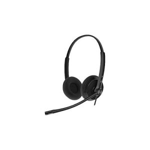 Yealink YHS34 Lite Dual – Headset – On-Ear – kabelgebunden – Quick Disconnect – Schwarz