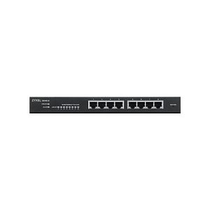 Zyxel GS1915 Series GS1915-8 – Switch – kompatibel mit NebulaFLEX – Smart – 8 x 10/100/1000 – Desktop, wandmontierbar